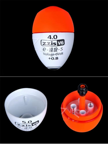 1 Set of ZZIS-V6 Zhongtong anti Collision Jidiao Apo Electronic Night Light Float anti Collision Long Throw Wave Float Fishing
