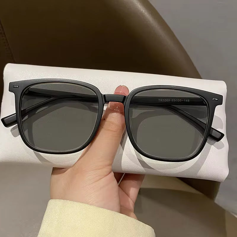 Women Anti-Uv Outdoor Sunglasses Myopia Vintage Travel Vacation Sun Glasses for Men Unisex Female Square near Sight Eyeglasses
